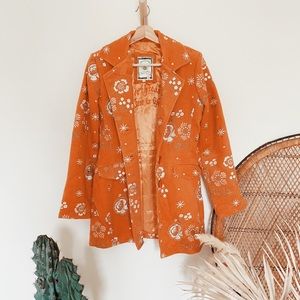 Paparazzi Pumpkin Embroidered Wool Coat